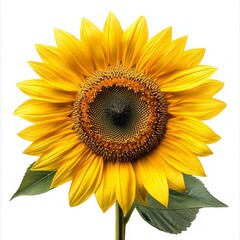Obraz premium sunflower isolated on white background