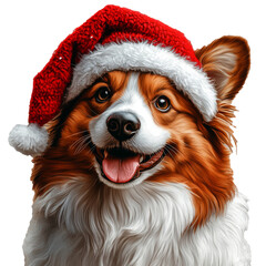 Dog Celebrating Christmas