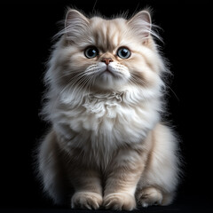 Cute Persian Cat Portrait