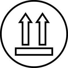 Arrow icon in trendy linear style for web design or interface direction symbol isolated on transparent background. On way sipping tracking route. Road navigation guide destination vector illustration.