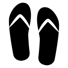 Flip flops icon - Solid style