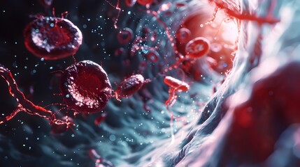 Nanobots Repairing Damaged Blood Vessels with Precise Mechanical Movements in a Microscopic Bloodstream