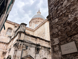City streets of Dubrovnik in Croatia