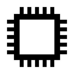 Microchip icon - Outline style