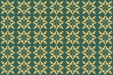 Oreintal Flora Damask Seamless pattern  embroidery, Indian style.  art ornament print.Design for carpet, cover,wallpaper, wrapping, fabric, clothing  , seamless pattern