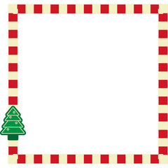 Christmas Frame With Tree