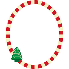Christmas Frame With Tree