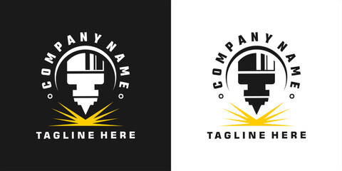  laser cutting vector logo design,icon,editable laser cutting symbol,laser cutting illustration