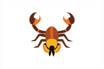  Cute Scorpion Vector art illustration