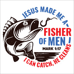 Christian Shirts for Men Christian T Shirts Fisher of Men Christian TShirts Gift for Men Christian Gifts Bible Verse Shirt Father's Day Gift