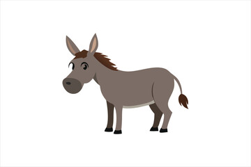 Cute Dunkley  vector art illustration