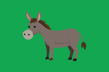 Cute Dunkley  vector art illustration