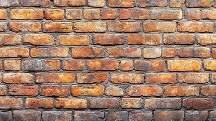 Obraz premium Old Red Brick Wall Background Panorama