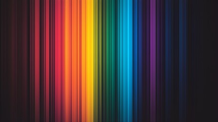 Obraz premium Radiant rainbow-colored light streaks stretching vertically, creating a bold and dynamic visual display, representing diversity and vibrancy