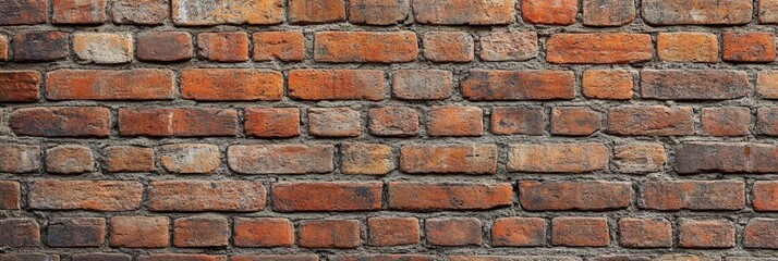 Obraz premium Photorealistic Red Brick Wall Texture Background