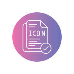 Icon vector icon stock illustration