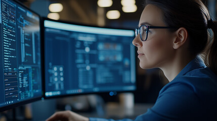 Customer Service Agent Using Advanced Technology to Resolve Client Concerns Efficiently