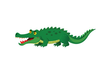 Cute Alligator vector art illustration