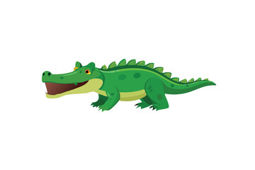  Cute Alligator vector art illustration