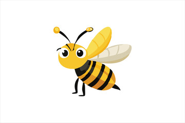  Cute Bee vector art illustration