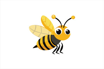  Cute Bee vector art illustration
