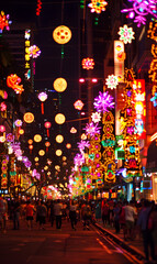 Fototapeta premium Activities and culture for New Year and Christmas festivals in the form of graphic advertising background