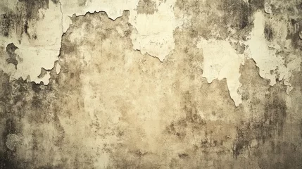 Handdoek met foto Verweerde muur Vintage Grunge Background in Beige and Gray Tones  © Planetz