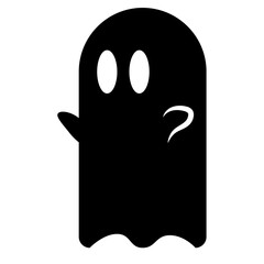 Fototapeta premium Cute ghost icon - Solid style