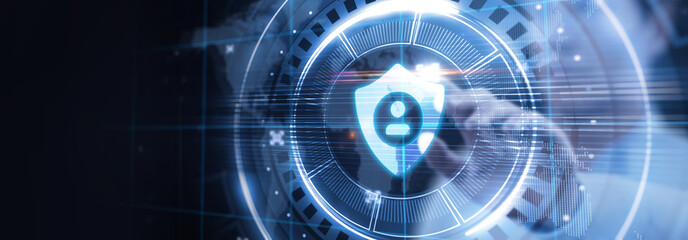 Cyber security data protection business technology privacy concept.