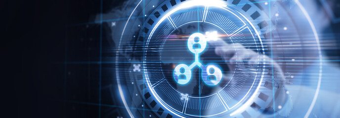 Business, Technology, Internet and network concept. Human Resources HR management recruitment employment headhunting concept.