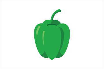  Beautiful Capsicum vector art illustration