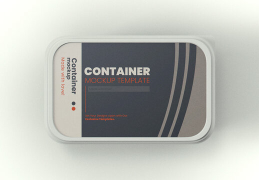 Plastic Food Container Mockup