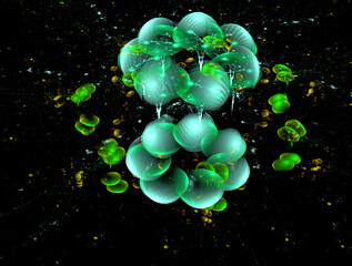 Imaginatory fractal abstract background Image