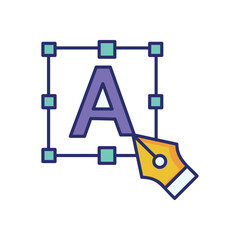 Typography vector icon stock illustration © Icon Factory