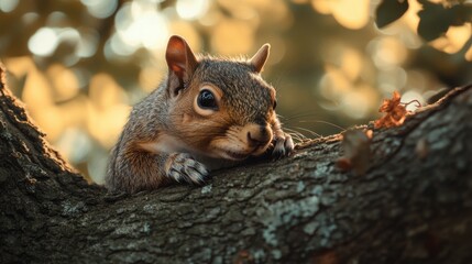 Fototapeta premium squirrel in the park