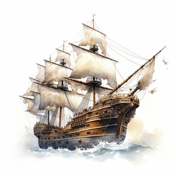 recommend clip art: Illustration of ship on white background.
