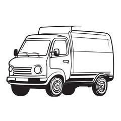 Fototapeta premium creative vector line art ofvehicle assembly