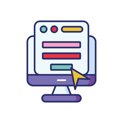 Form vector icon stock illustration