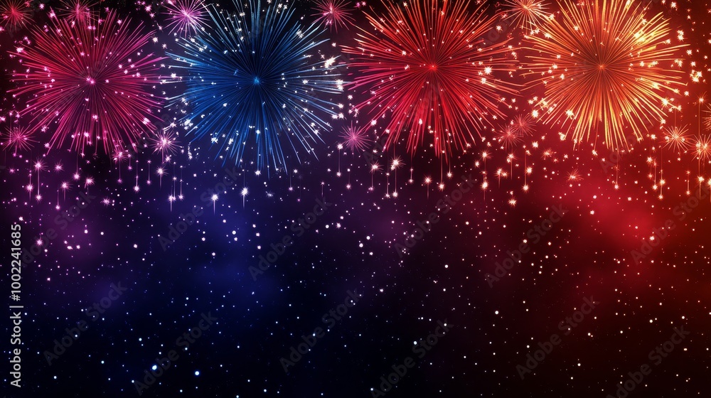 Poster colorful bokeh lights create a vibrant atmosphere in an artistic background setting