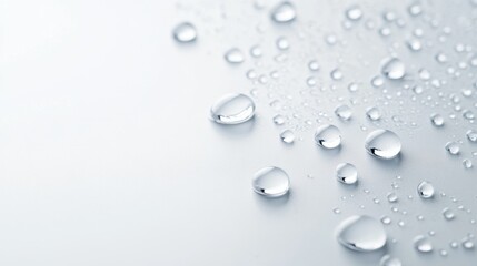 Tranquil Raindrop Patterns - Minimalist elegance with gentle fading water droplets