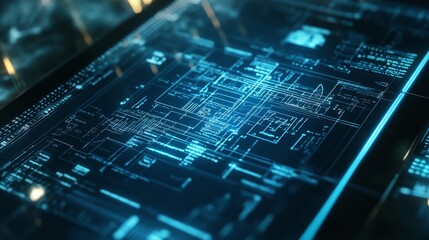 Close-up of a digital tablet displaying complex mathematical formulas and engineering designs for a project review