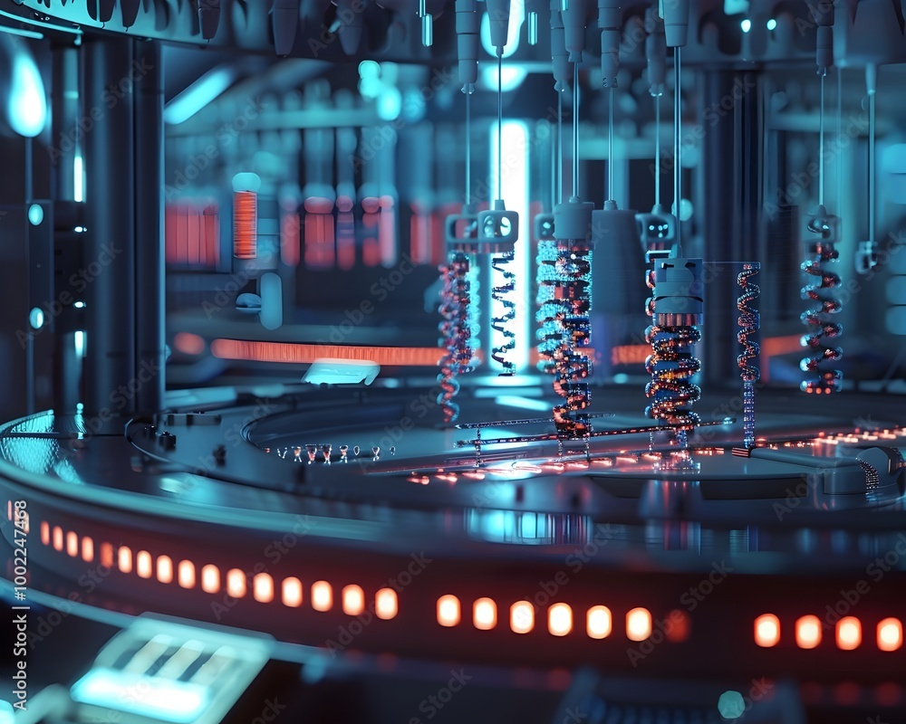 Poster dna data storage nanobots inserting sequences in high tech facility
