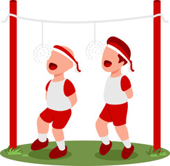 Cracker Eating Contest Illustration