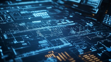 Detailed view of a digital interface displaying engineering calculations and mathematical models in a tech workspace