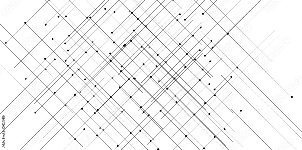 Poster abstract lines in grey and white tone of many squares and rectangle shapes on white background. meta