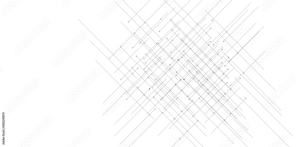 Poster abstract lines in grey and white tone of many squares and rectangle shapes on white background. meta