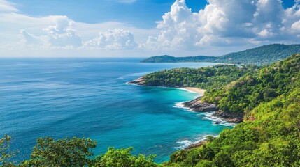 The picturesque Laem Phromthep viewpoint in Phuket, with panoramic ocean views.