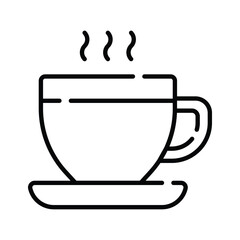 An icon of teacup in modern design style, ready for premium use