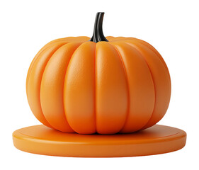 Obraz premium 3d Rendered Pumpkin on Transparent Background