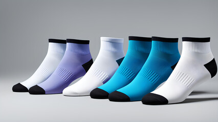Trendy Ankle Socks – 4 Pairs with Contemporary Design